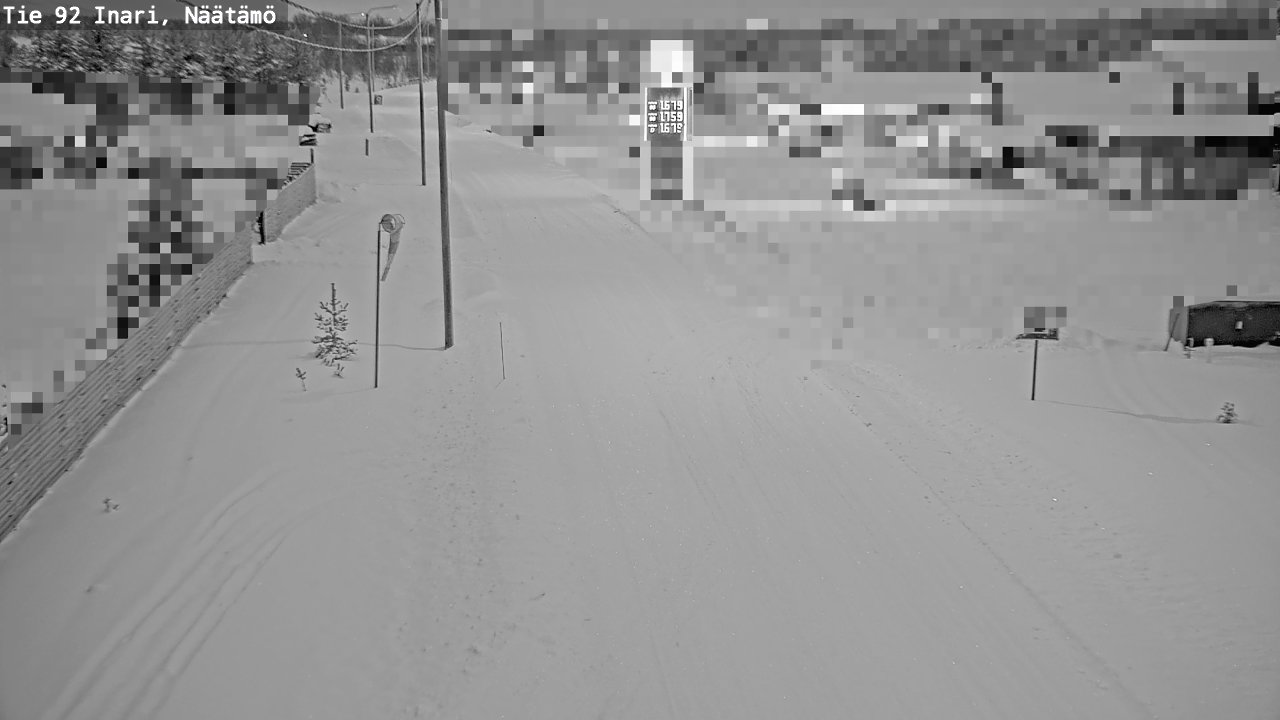 Weather Camera Image Road 92 Inari, Näätämö, Inari, Lappi