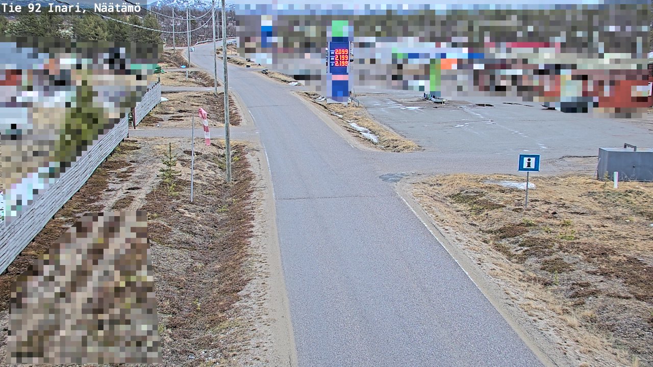 Kelikamerat Kuva Tie 92 Inari, Näätämö, Inari, Lappi