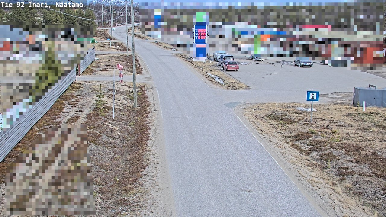 Kelikamerat Kuva Tie 92 Inari, Näätämö, Inari, Lappi