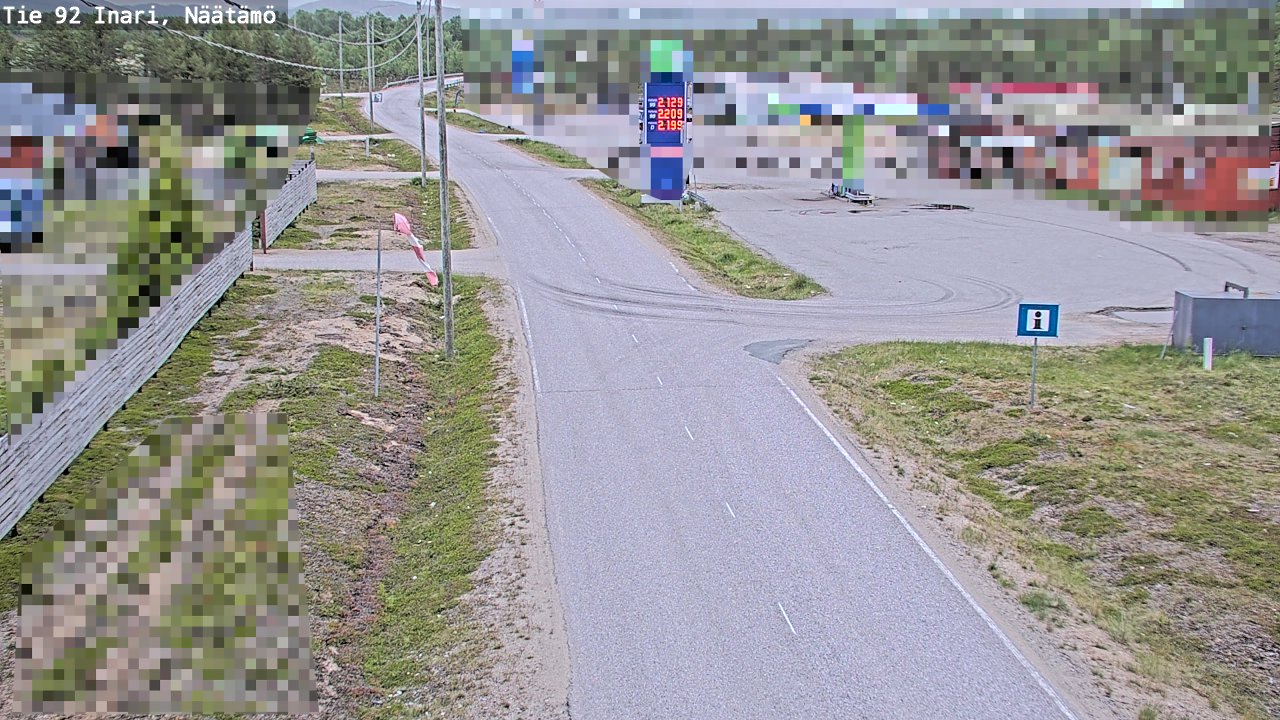 Kelikamerat Kuva Tie 92 Inari, Näätämö, Inari, Lappi