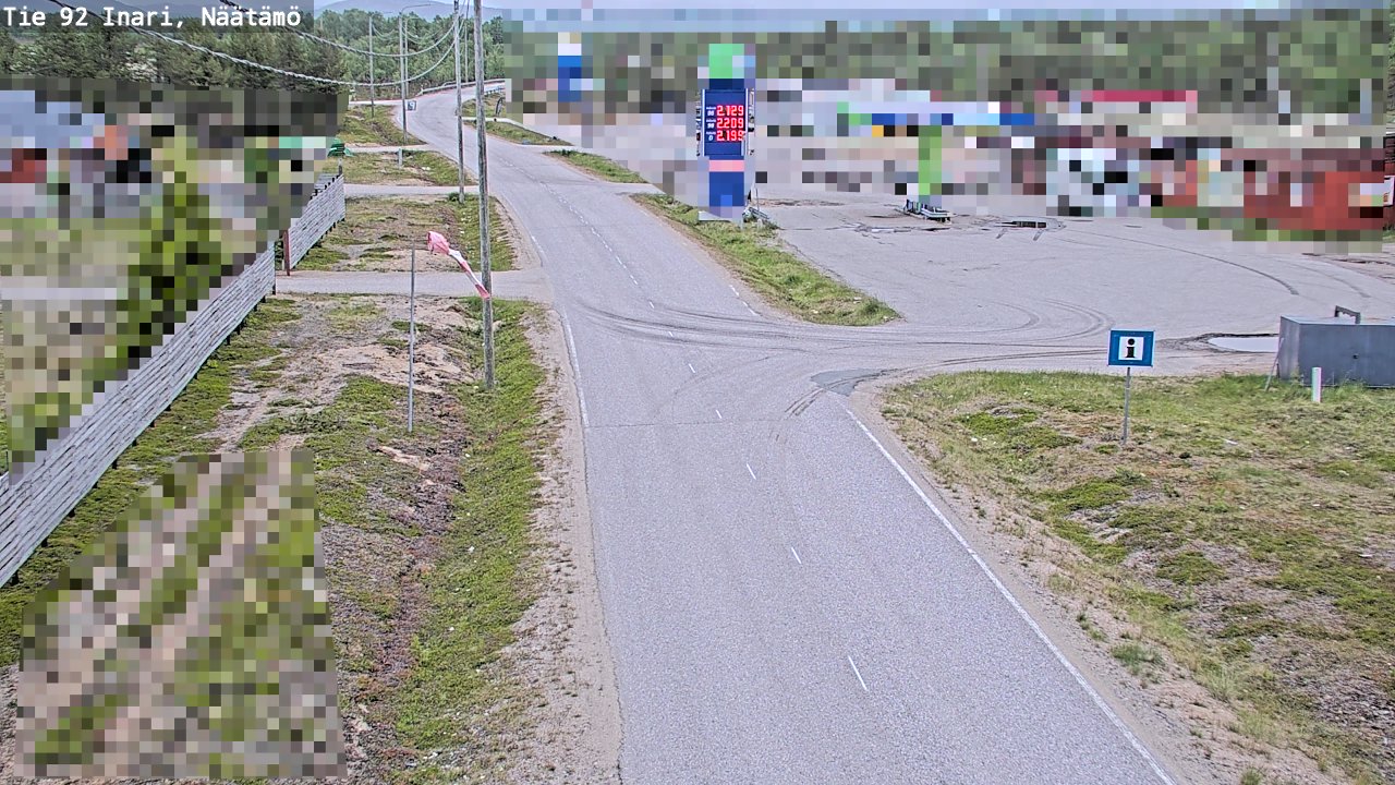 Kelikamerat Kuva Tie 92 Inari, Näätämö, Inari, Lappi