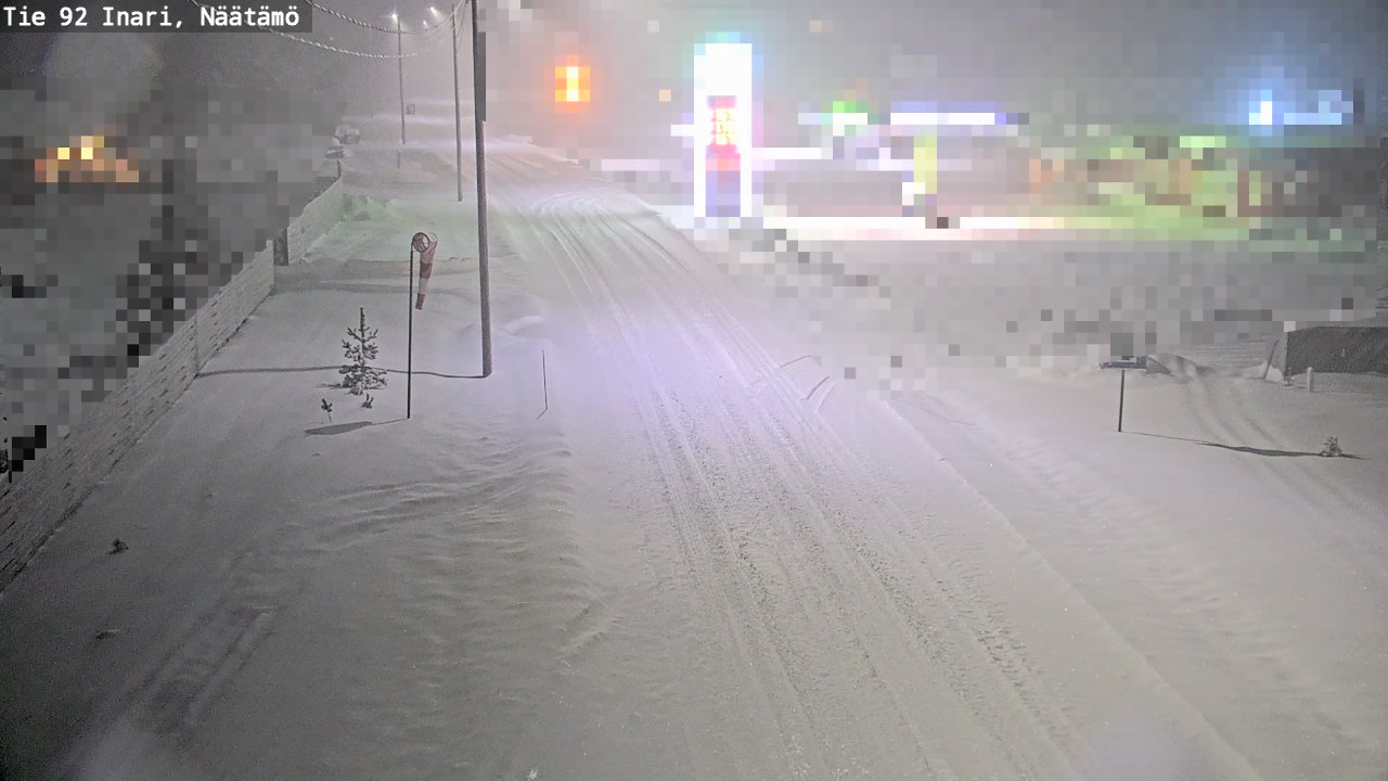 Weather Camera Image Road 92 Inari, Näätämö, Inari, Lappi
