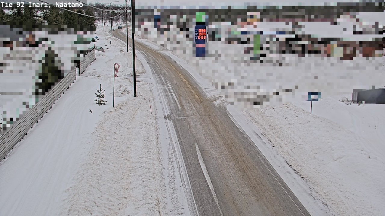 Weather Camera Image Road 92 Inari, Näätämö, Inari, Lappi