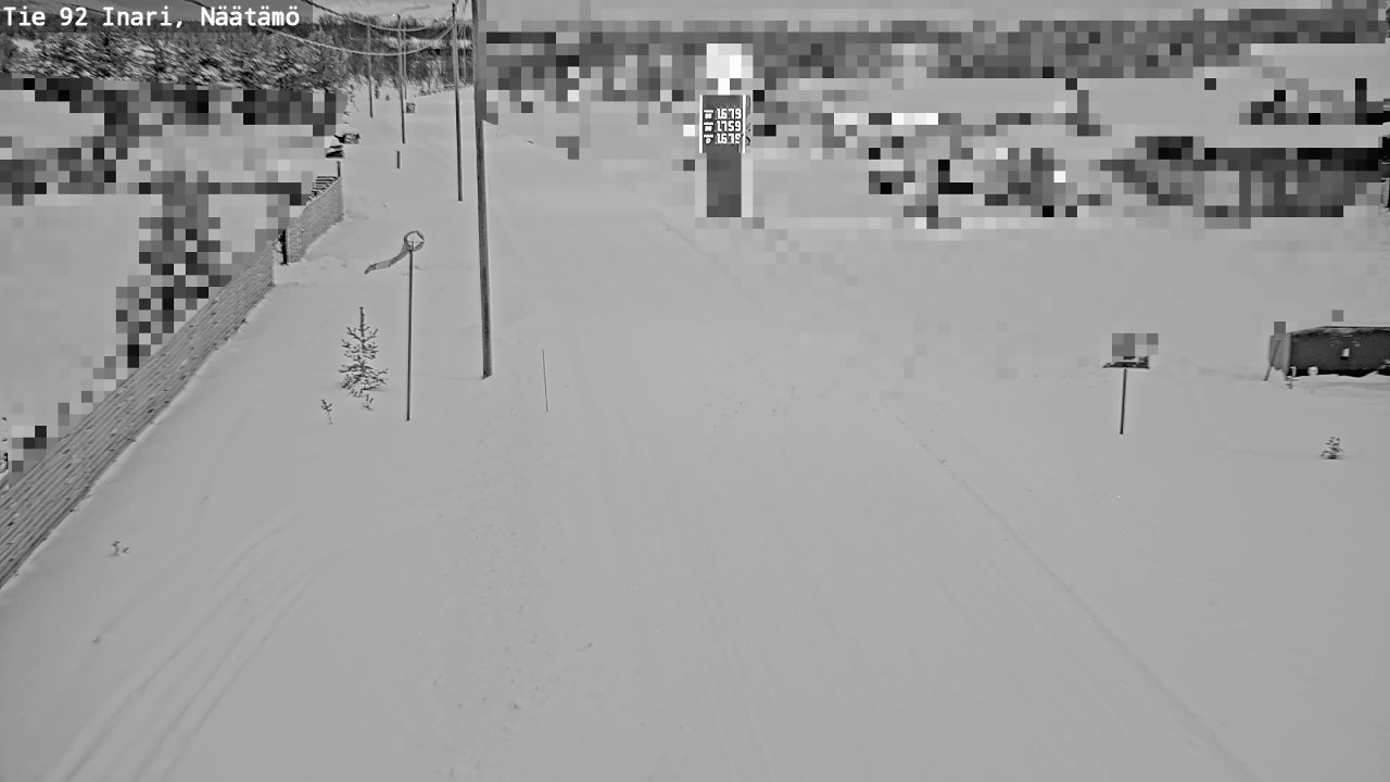 Weather Camera Image Road 92 Inari, Näätämö, Inari, Lappi