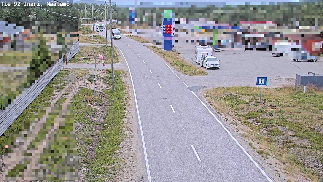 Kelikamerat Kuva Tie 92 Inari, Näätämö, Inari, Lappi