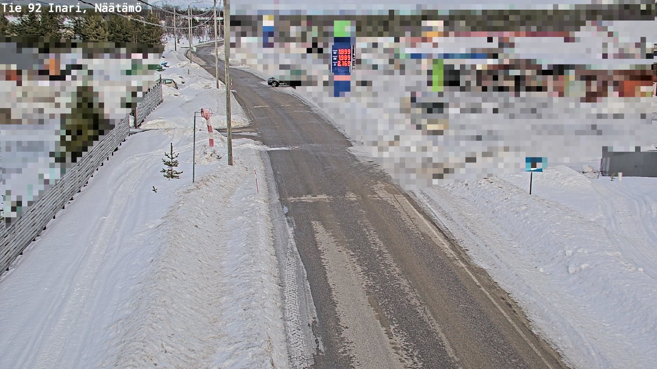 Kelikamerat Kuva Tie 92 Inari, Näätämö, Inari, Lappi