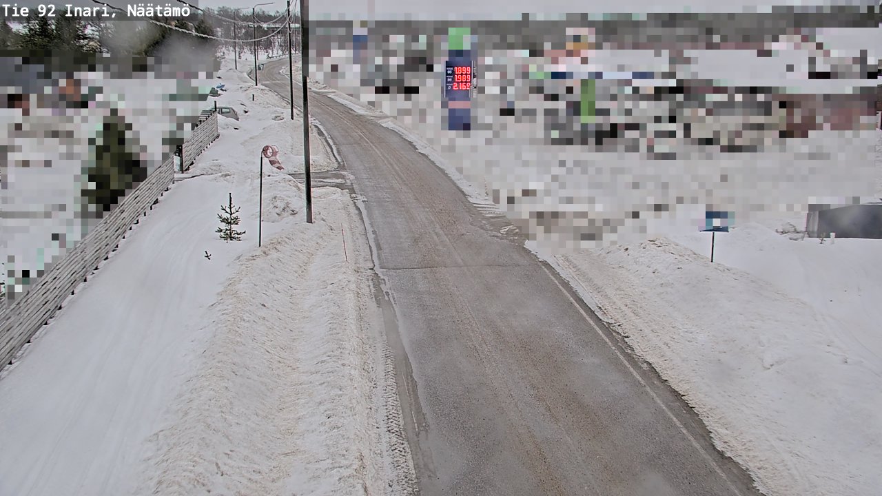 Weather Camera Image Väg 92 Enare, Näätämö, Inari, Lappi
