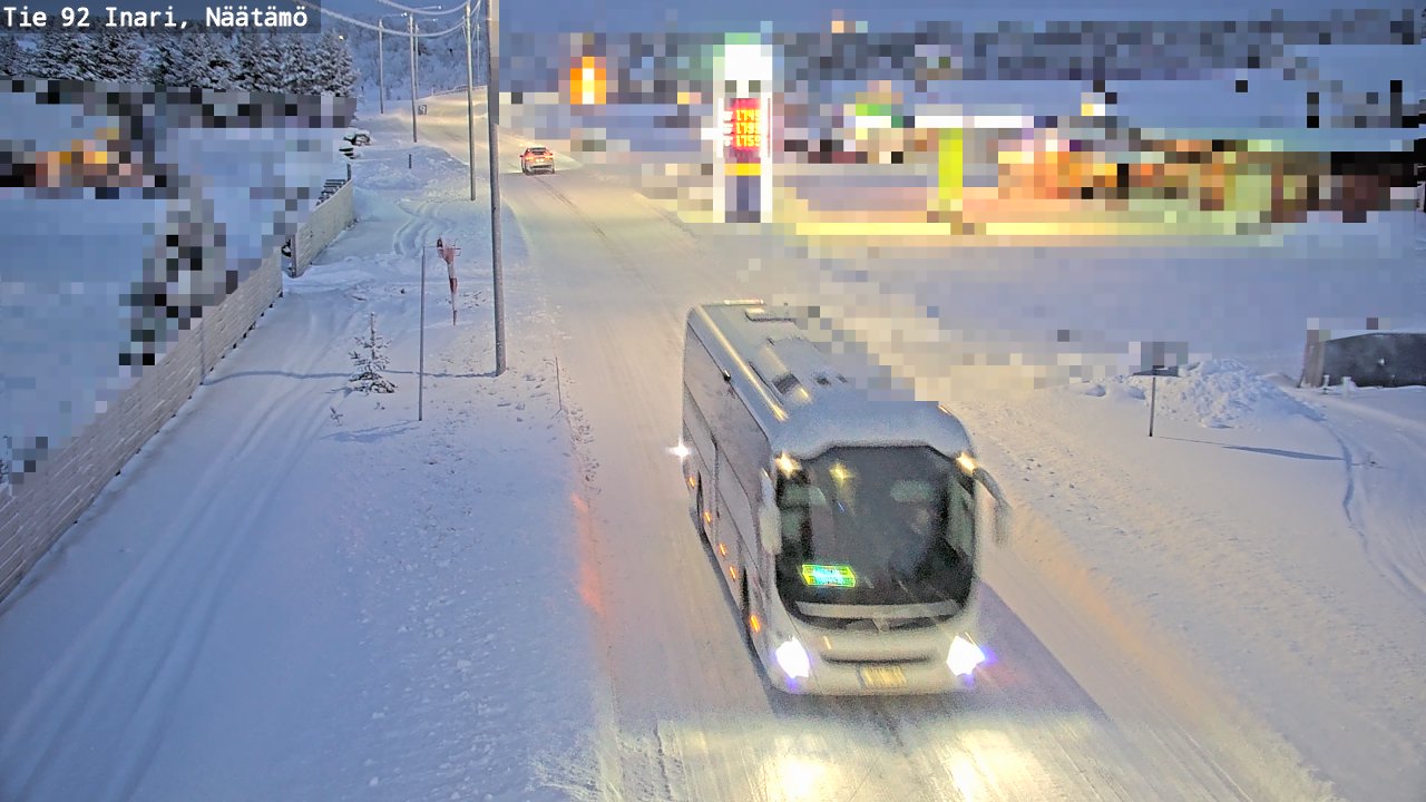 Kelikamerat Kuva Tie 92 Inari, Näätämö, Inari, Lappi
