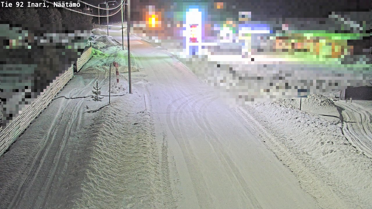 Kelikamerat Kuva Tie 92 Inari, Näätämö, Inari, Lappi