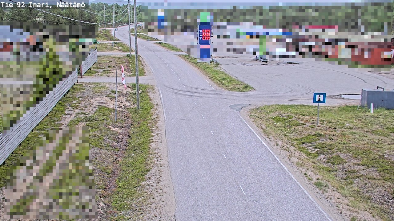 Kelikamerat Kuva Tie 92 Inari, Näätämö, Inari, Lappi