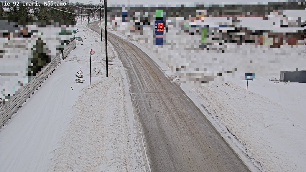 Weather Camera Image Road 92 Inari, Näätämö, Inari, Lappi
