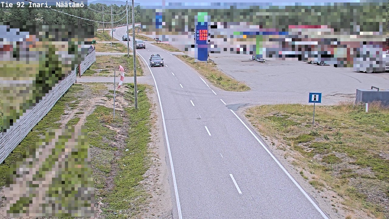 Kelikamerat Kuva Tie 92 Inari, Näätämö, Inari, Lappi