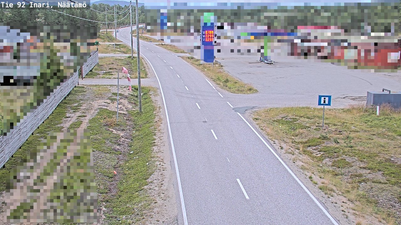 Kelikamerat Kuva Tie 92 Inari, Näätämö, Inari, Lappi