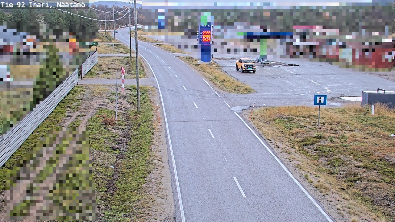 Kelikamerat Kuva Tie 92 Inari, Näätämö, Inari, Lappi