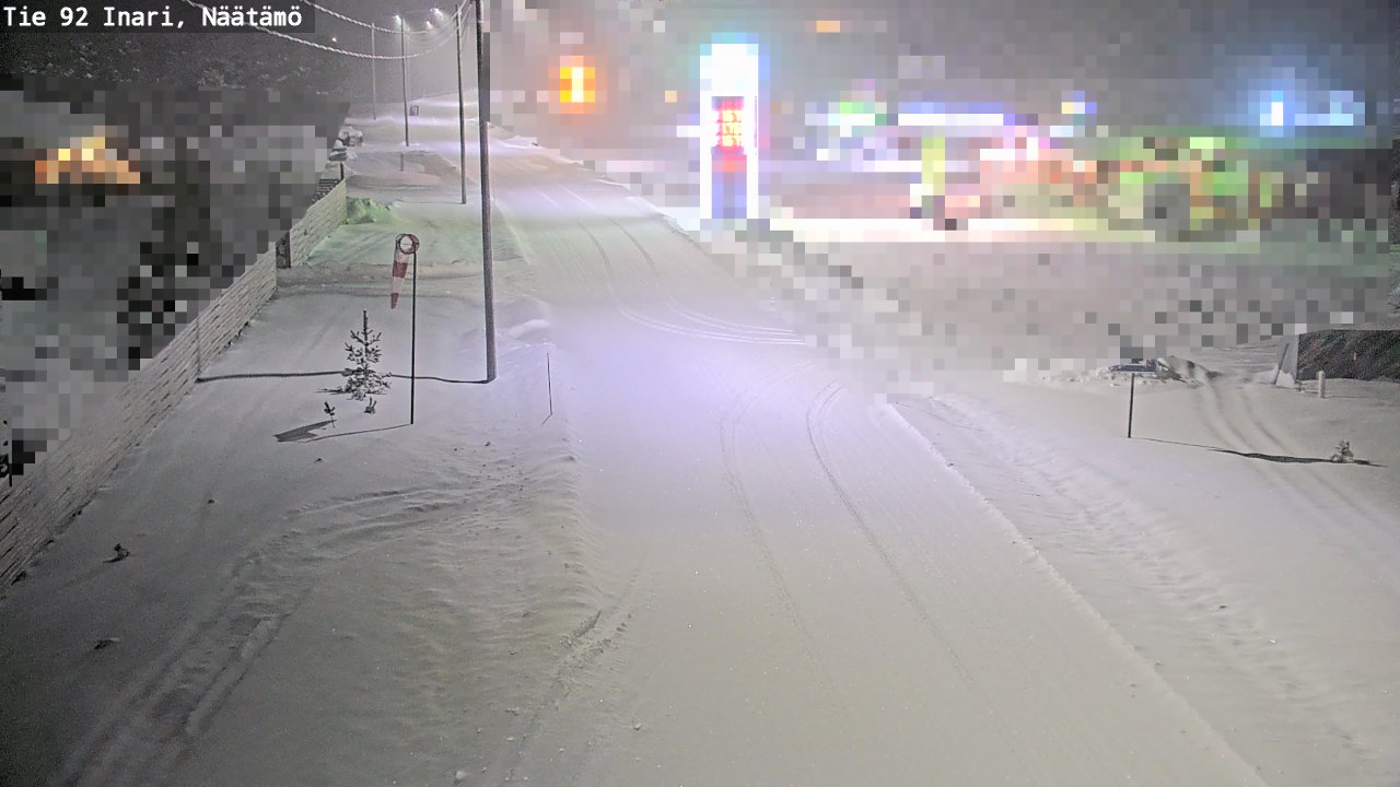 Weather Camera Image Road 92 Inari, Näätämö, Inari, Lappi