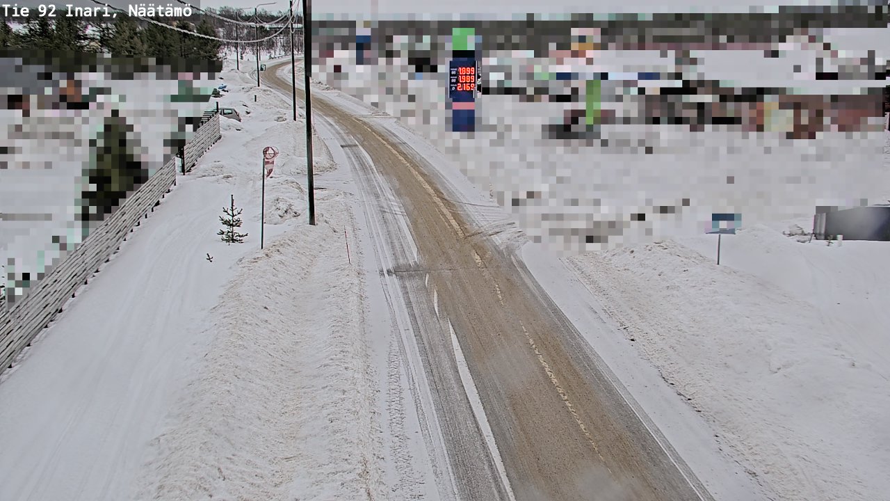 Weather Camera Image Road 92 Inari, Näätämö, Inari, Lappi