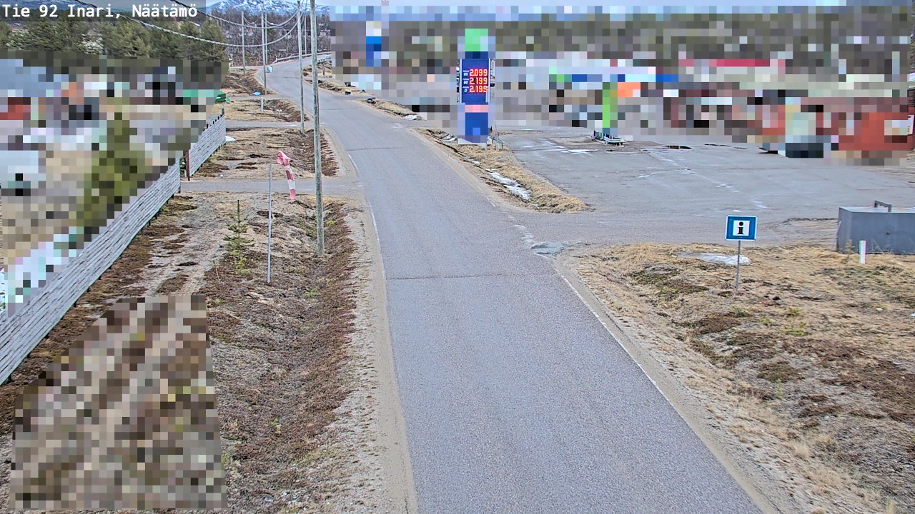 Kelikamerat Kuva Tie 92 Inari, Näätämö, Inari, Lappi