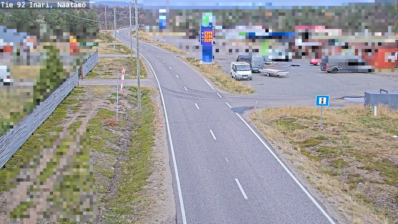 Kelikamerat Kuva Tie 92 Inari, Näätämö, Inari, Lappi