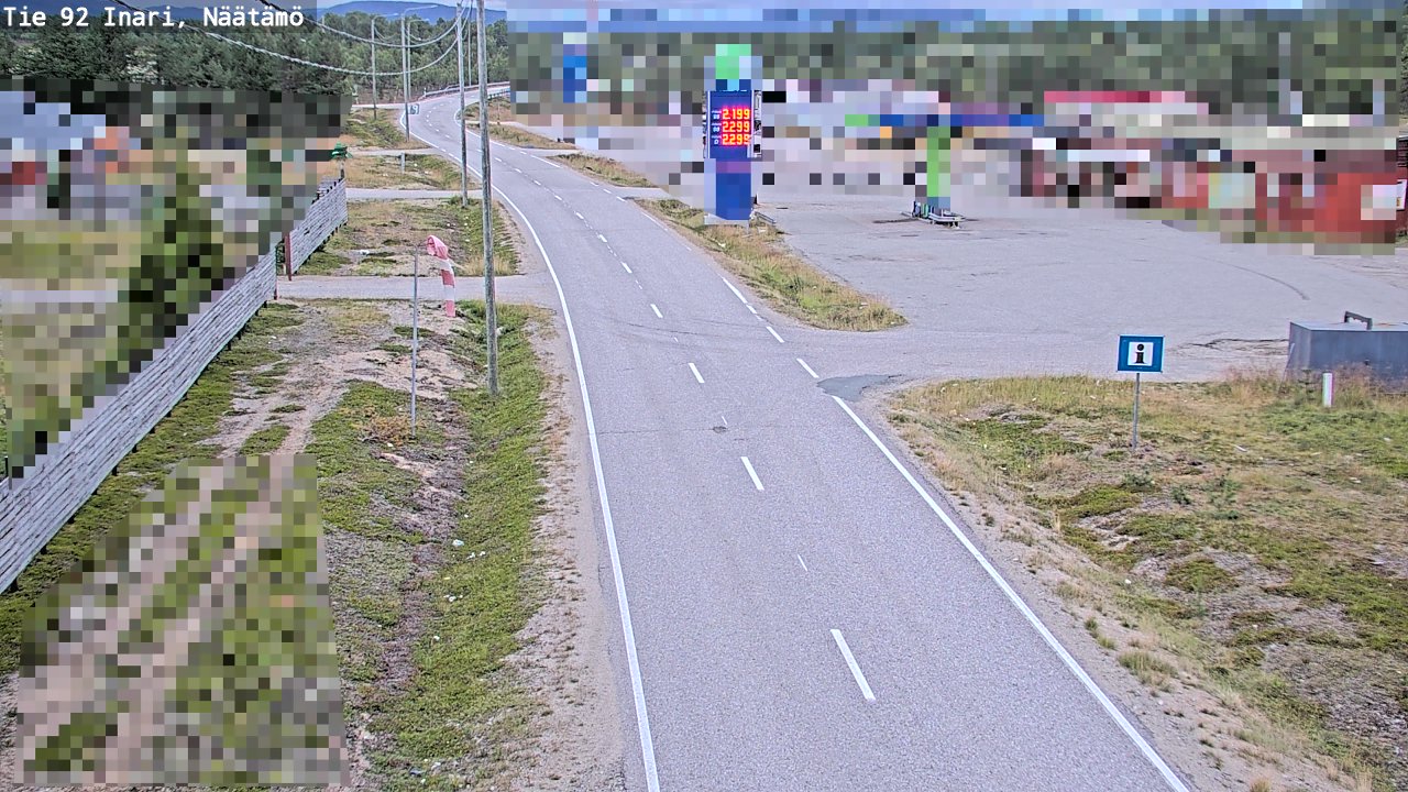 Weather Camera Image Road 92 Inari, Näätämö, Inari, Lappi
