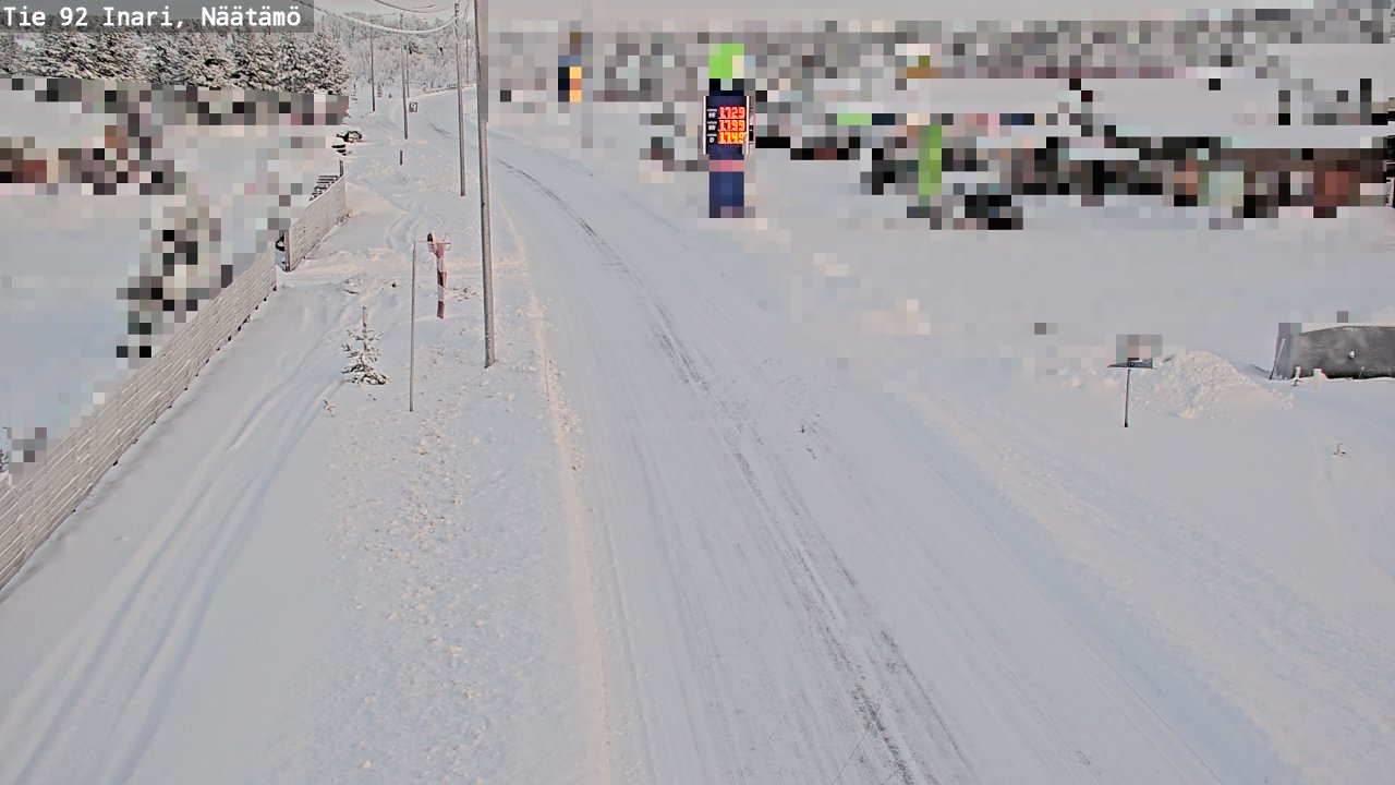 Kelikamerat Kuva Tie 92 Inari, Näätämö, Inari, Lappi