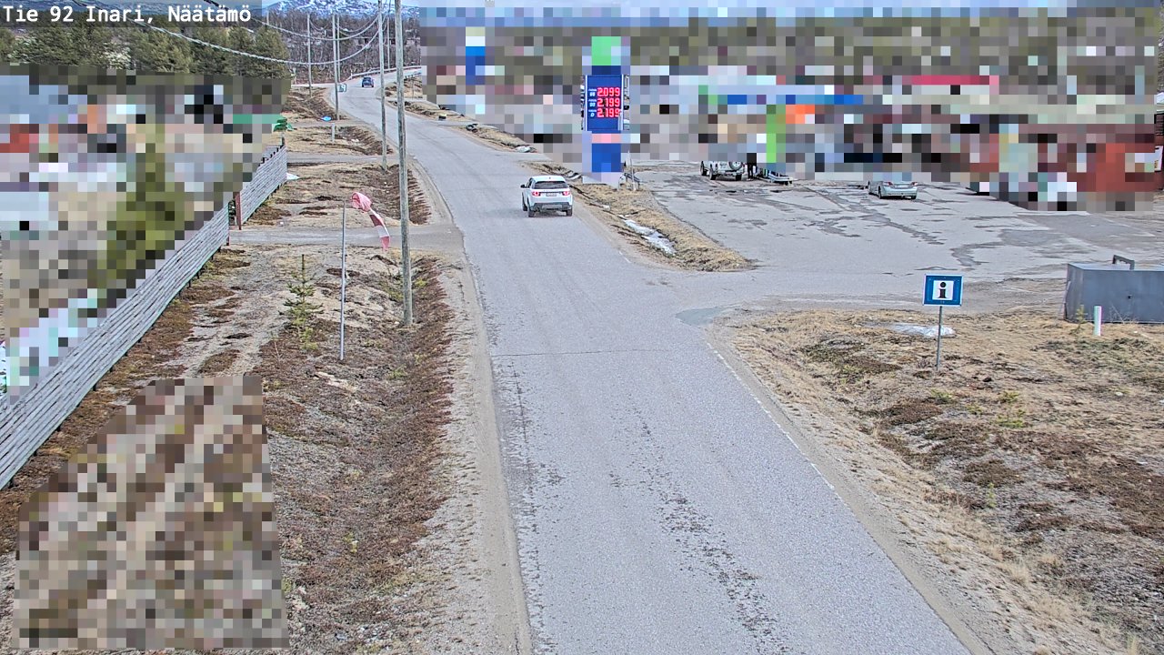 Kelikamerat Kuva Tie 92 Inari, Näätämö, Inari, Lappi