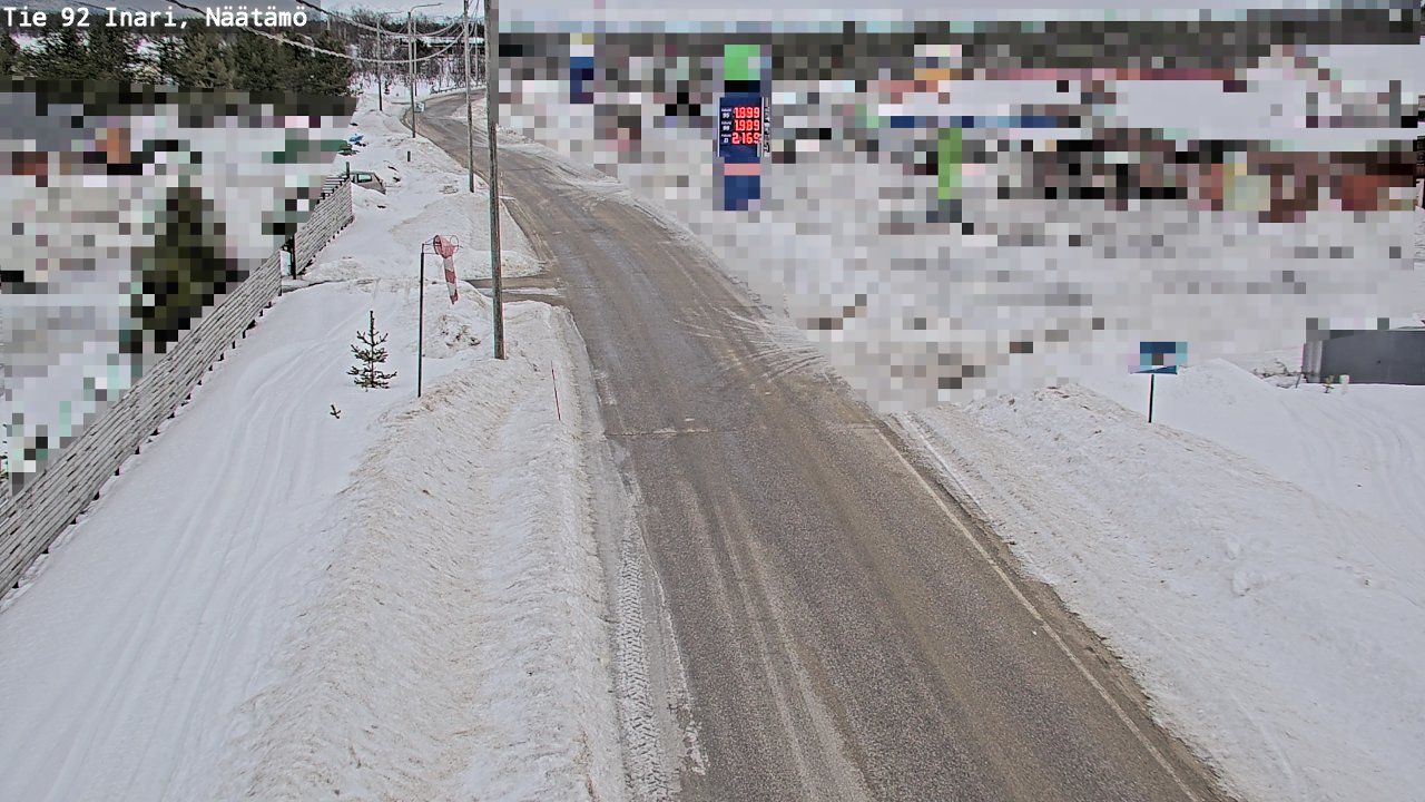 Kelikamerat Kuva Tie 92 Inari, Näätämö, Inari, Lappi