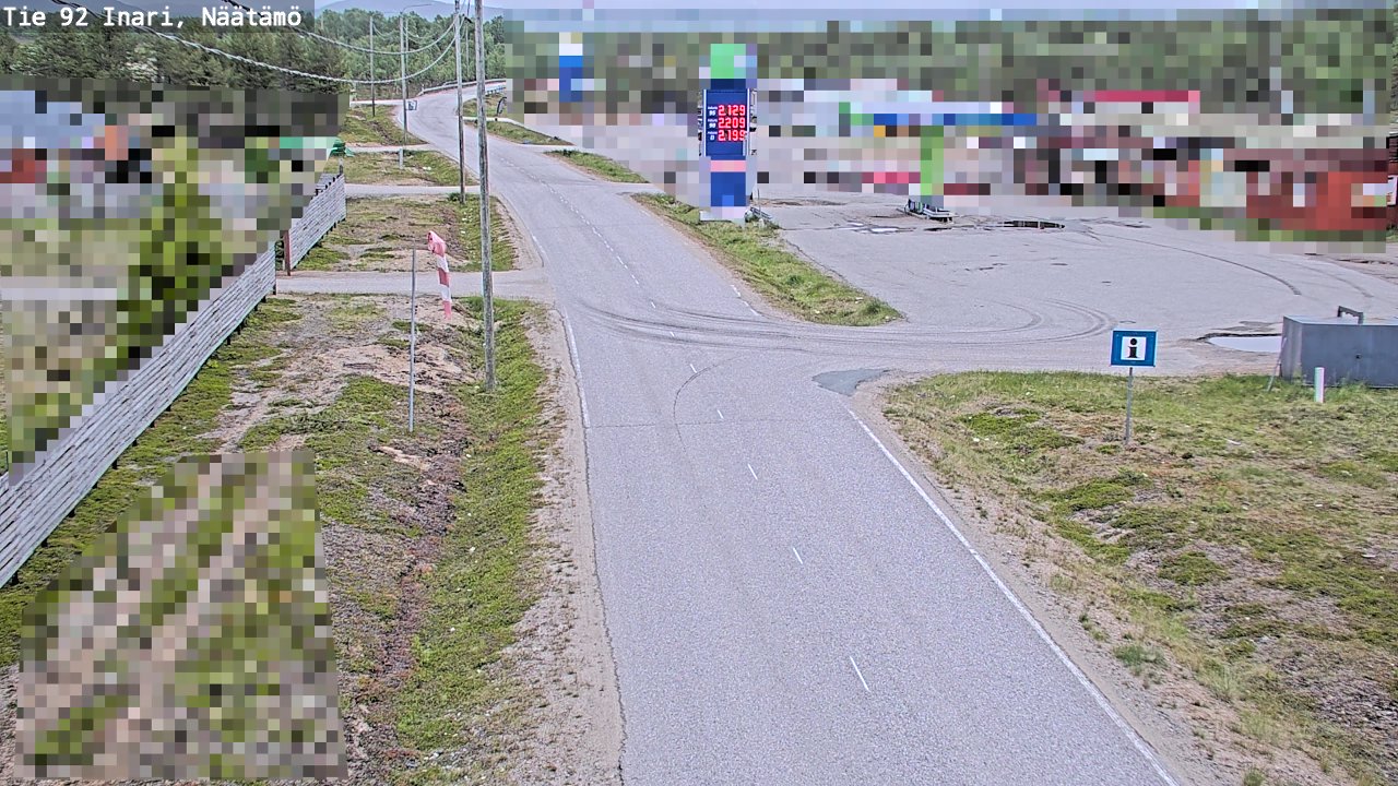 Kelikamerat Kuva Tie 92 Inari, Näätämö, Inari, Lappi