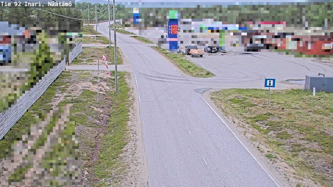 Kelikamerat Kuva Tie 92 Inari, Näätämö, Inari, Lappi