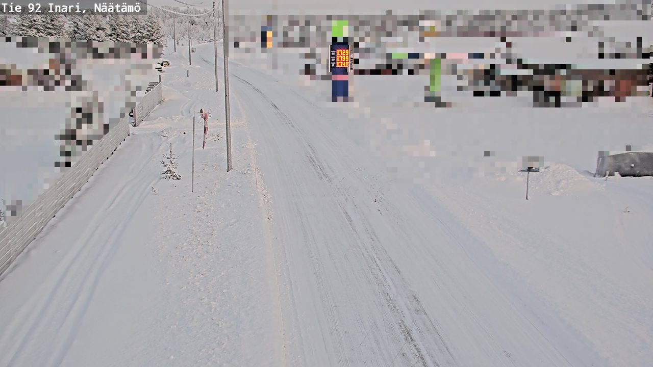Kelikamerat Kuva Tie 92 Inari, Näätämö, Inari, Lappi