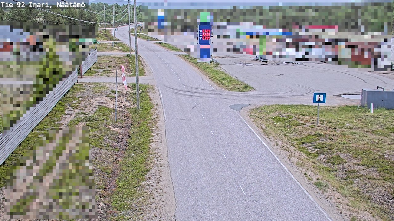 Kelikamerat Kuva Tie 92 Inari, Näätämö, Inari, Lappi