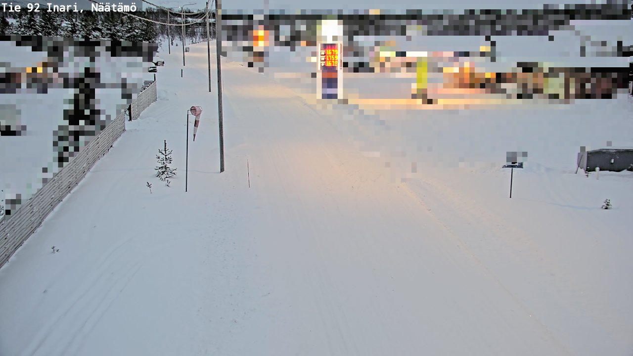 Weather Camera Image Road 92 Inari, Näätämö, Inari, Lappi