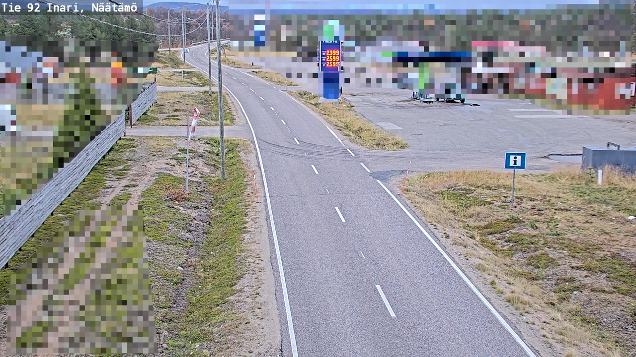 Kelikamerat Kuva Tie 92 Inari, Näätämö, Inari, Lappi