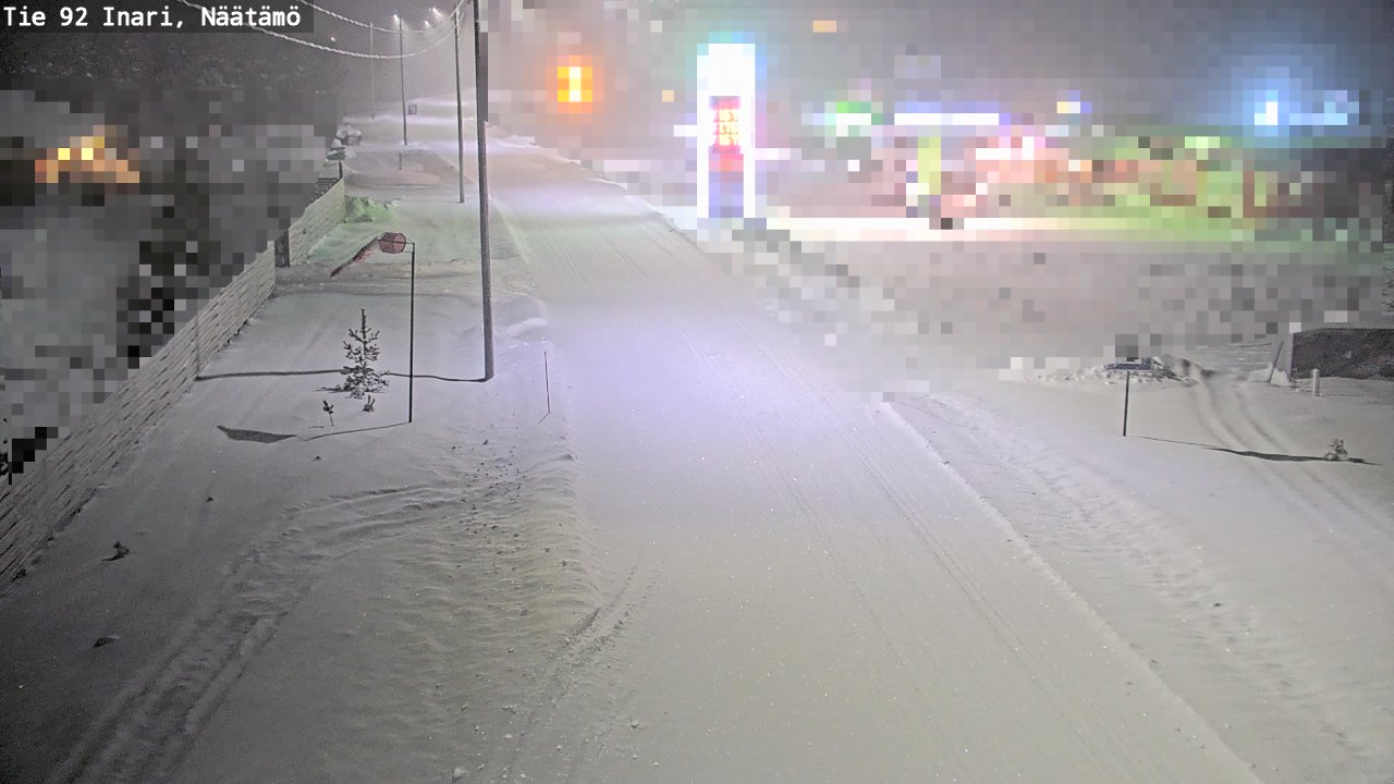 Kelikamerat Kuva Tie 92 Inari, Näätämö, Inari, Lappi