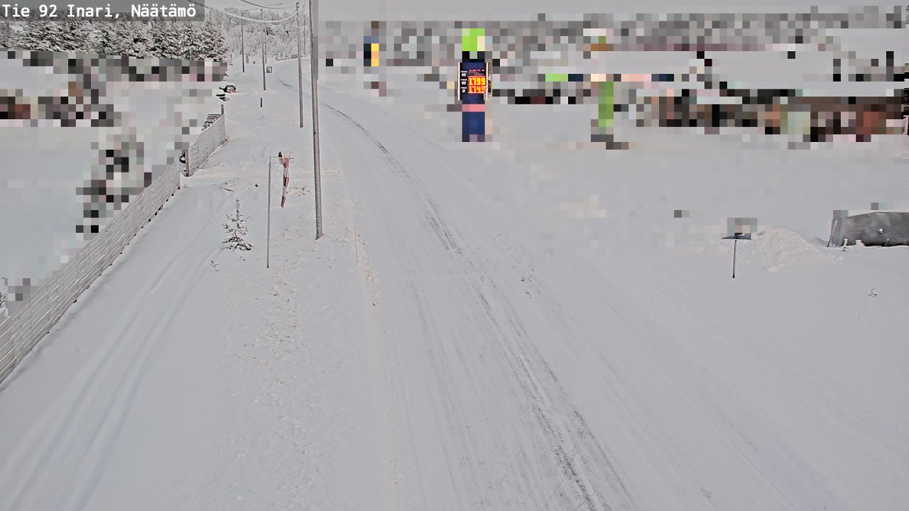 Kelikamerat Kuva Tie 92 Inari, Näätämö, Inari, Lappi