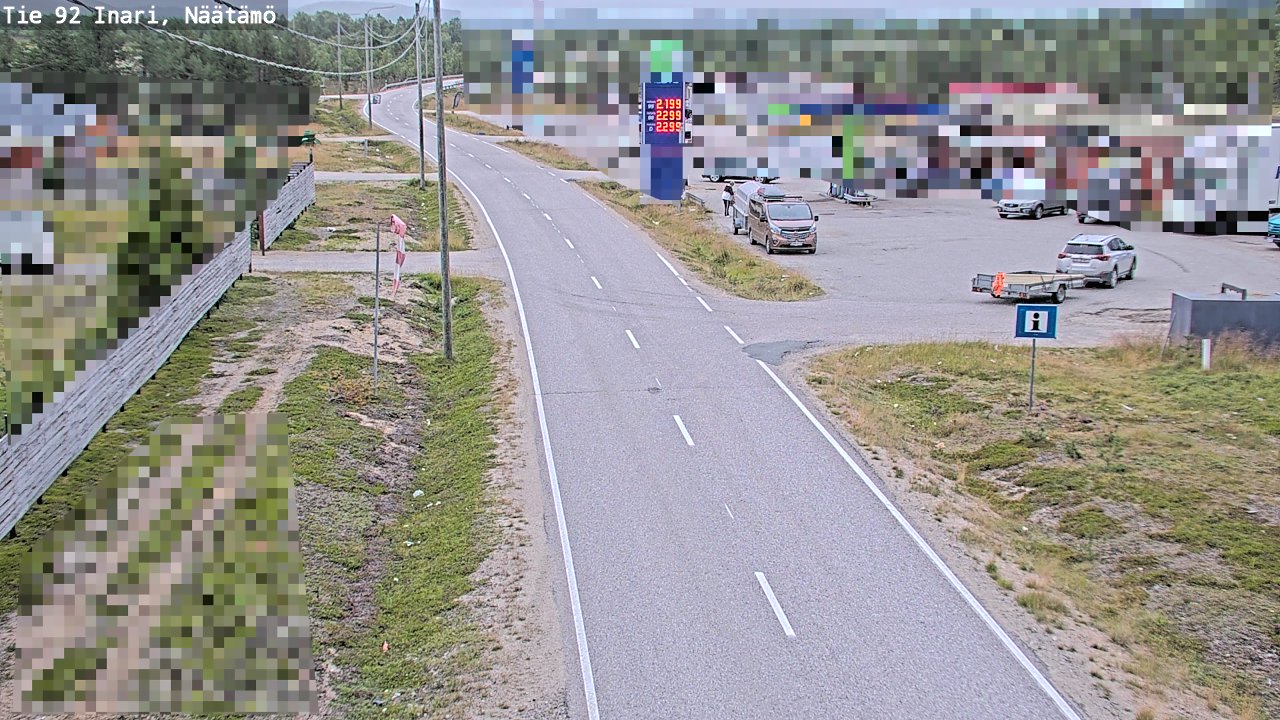 Kelikamerat Kuva Tie 92 Inari, Näätämö, Inari, Lappi