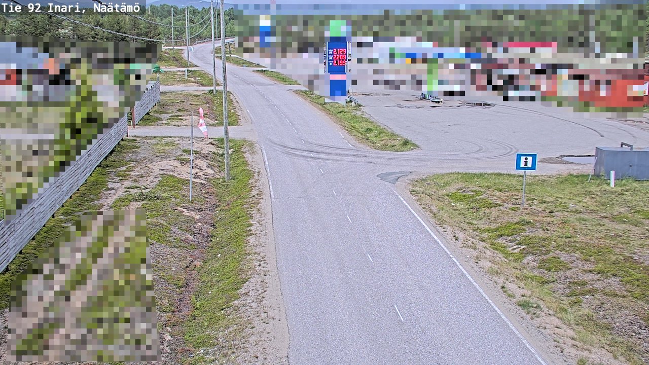 Kelikamerat Kuva Tie 92 Inari, Näätämö, Inari, Lappi