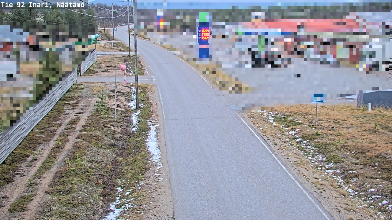 Kelikamerat Kuva Tie 92 Inari, Näätämö, Inari, Lappi