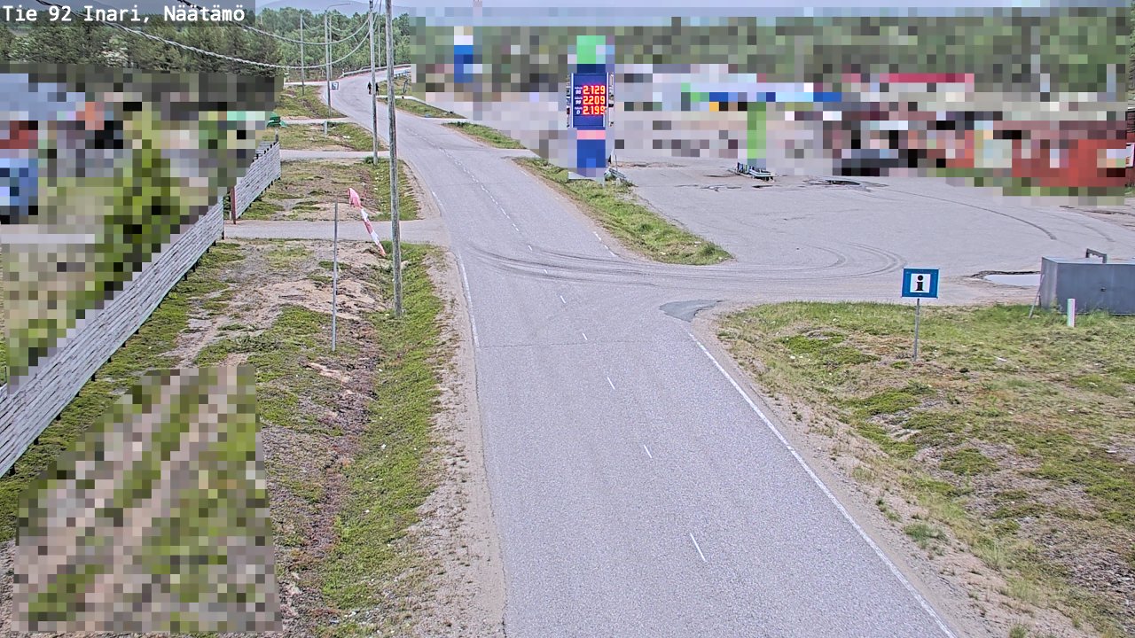 Kelikamerat Kuva Tie 92 Inari, Näätämö, Inari, Lappi