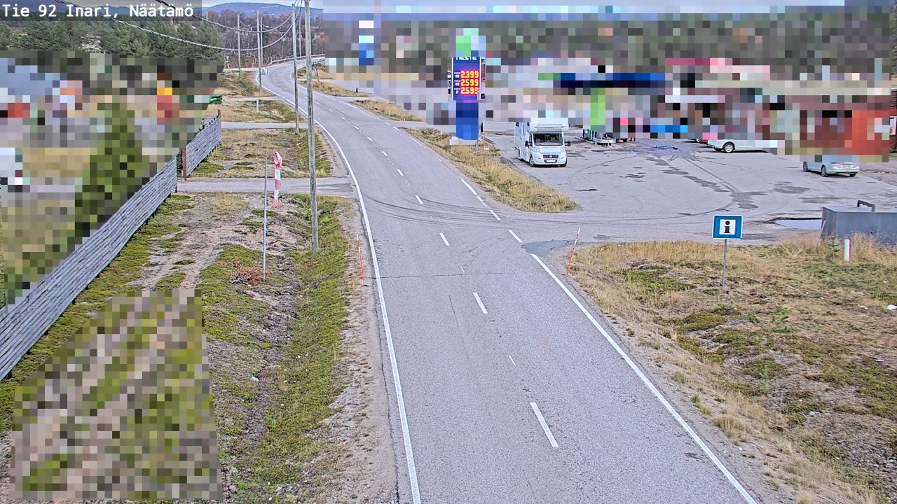 Kelikamerat Kuva Tie 92 Inari, Näätämö, Inari, Lappi
