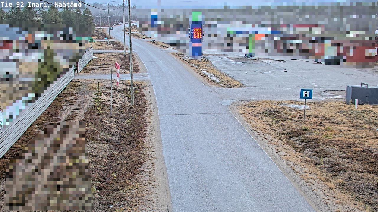 Kelikamerat Kuva Tie 92 Inari, Näätämö, Inari, Lappi