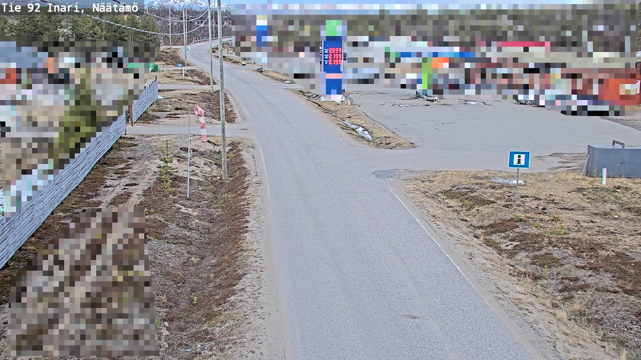 Kelikamerat Kuva Tie 92 Inari, Näätämö, Inari, Lappi