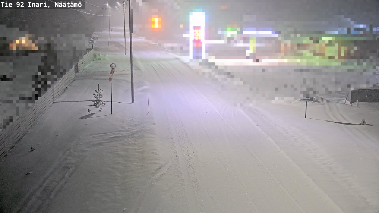 Weather Camera Image Road 92 Inari, Näätämö, Inari, Lappi