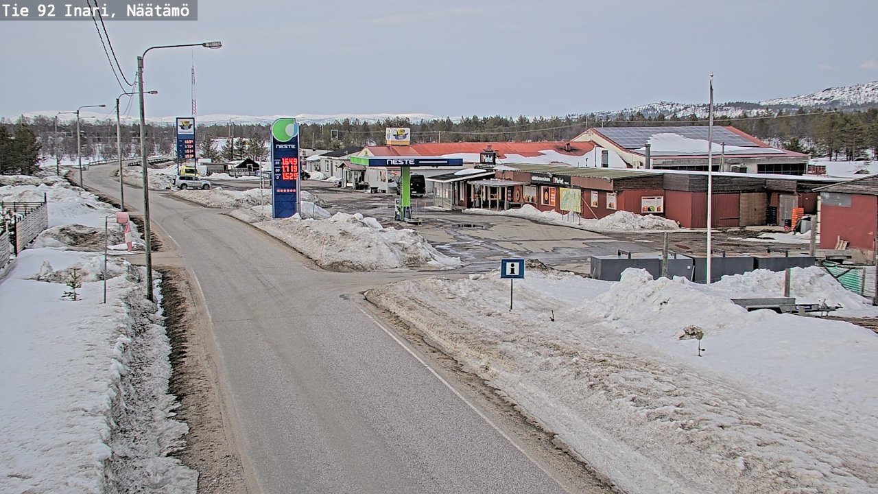 Kelikamerat Kuva Tie 92 Inari, Näätämö, Inari, Lappi