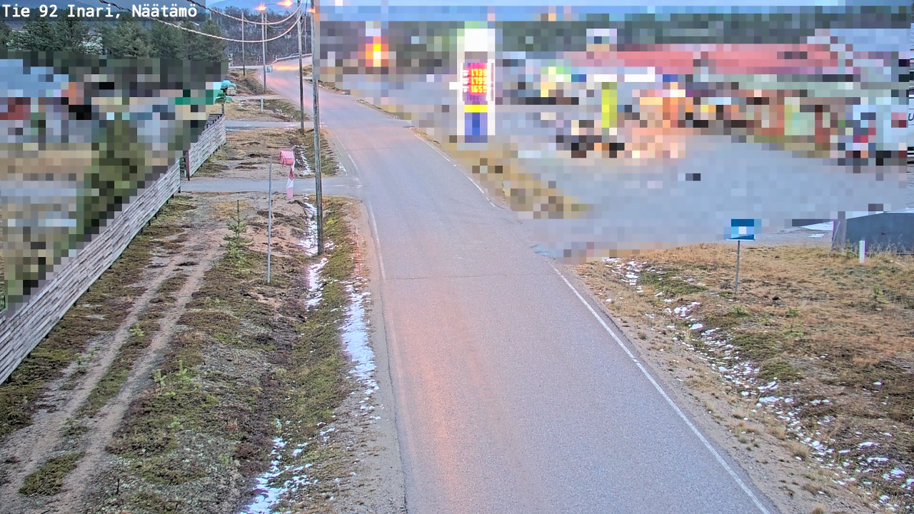 Kelikamerat Kuva Tie 92 Inari, Näätämö, Inari, Lappi