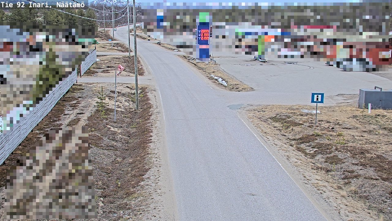 Kelikamerat Kuva Tie 92 Inari, Näätämö, Inari, Lappi