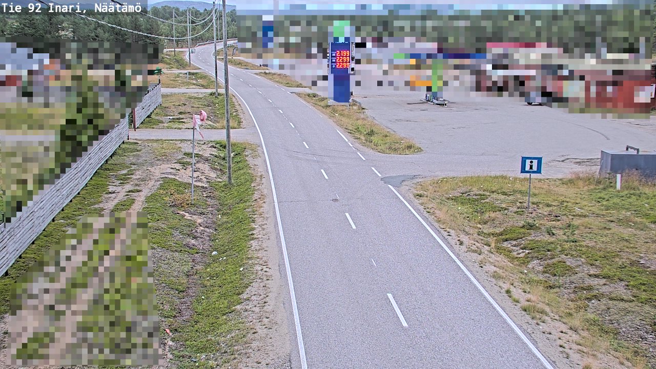 Kelikamerat Kuva Tie 92 Inari, Näätämö, Inari, Lappi