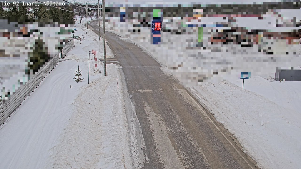 Kelikamerat Kuva Tie 92 Inari, Näätämö, Inari, Lappi