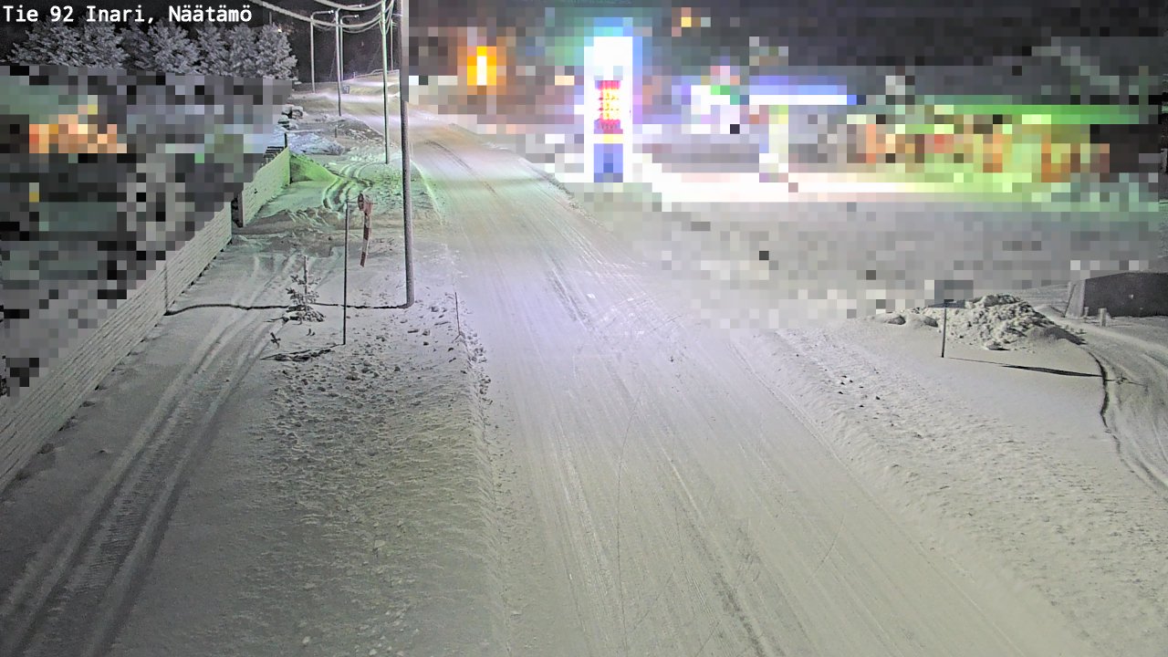 Kelikamerat Kuva Tie 92 Inari, Näätämö, Inari, Lappi