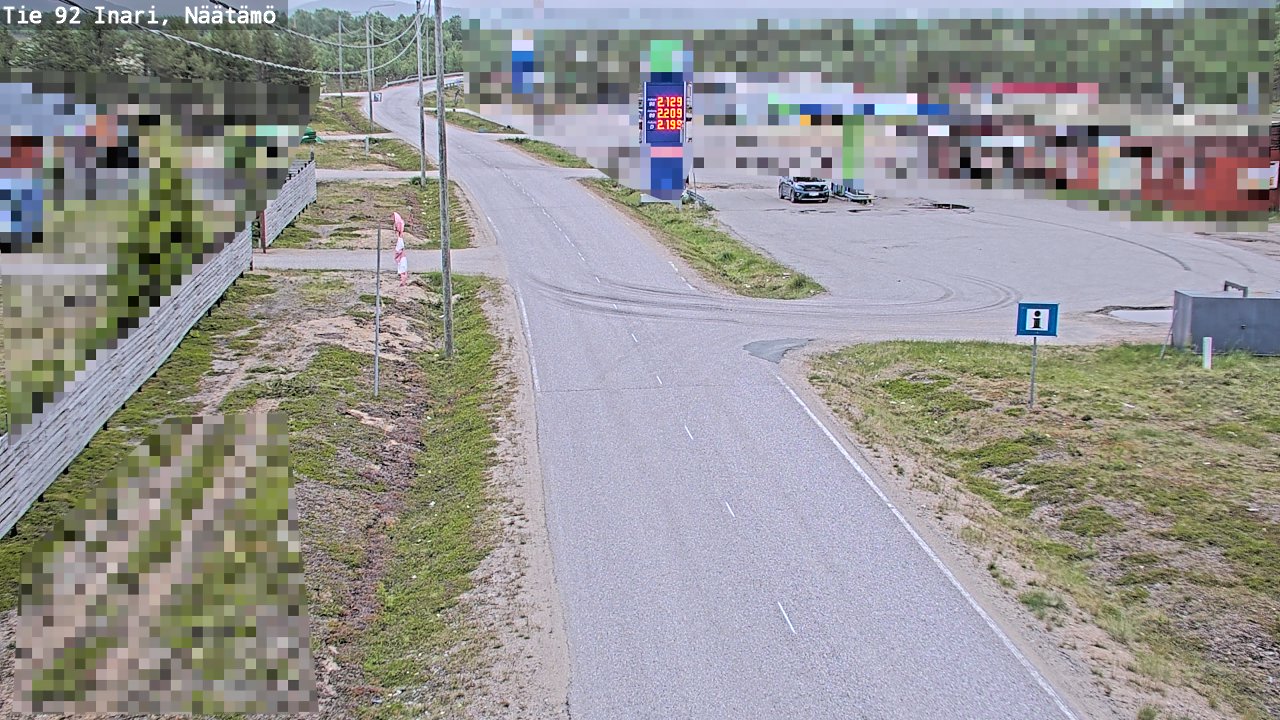 Kelikamerat Kuva Tie 92 Inari, Näätämö, Inari, Lappi