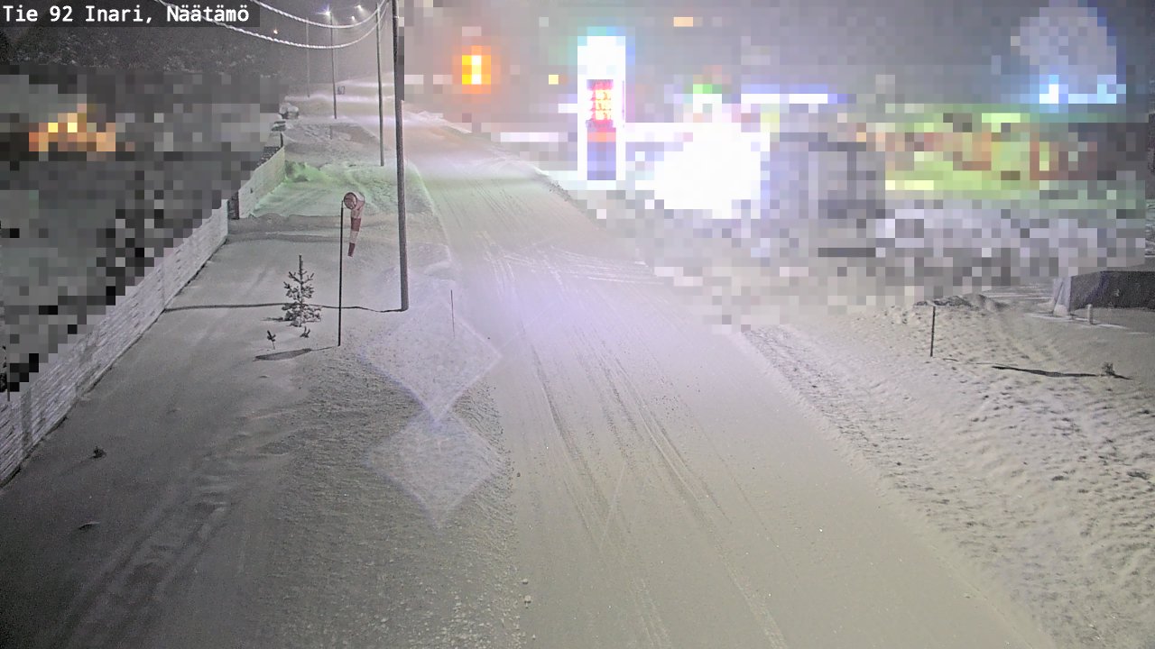Weather Camera Image Road 92 Inari, Näätämö, Inari, Lappi